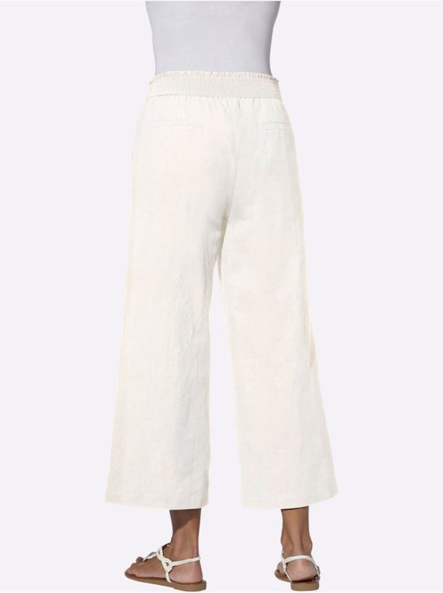 Pantalon Large 55% Lin - Taille Standard - Witt - Kiabi