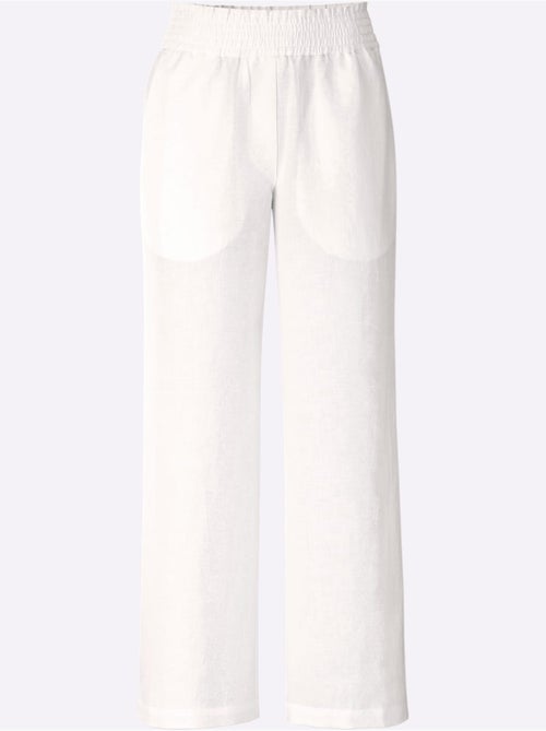 Pantalon Large 55% Lin - Taille Standard - Witt - Kiabi