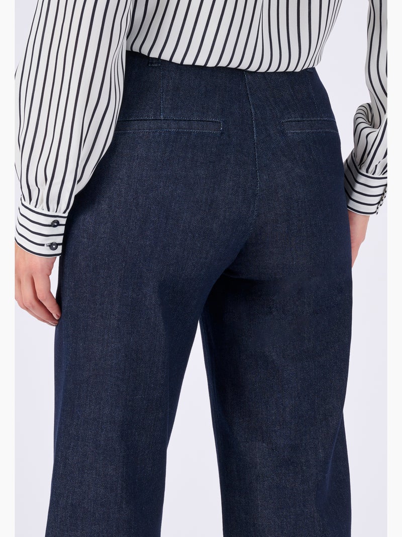 Pantalon large 7/8ème - Damart Bleu foncé - Kiabi