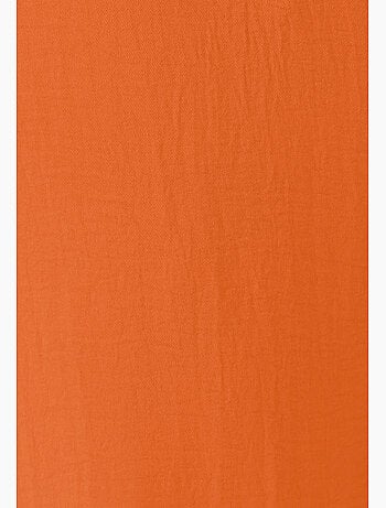 Pantalon large 7/8ème tissu crêpe effet froissé - Damart