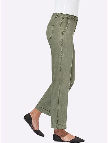 Pantalon Large 96% Coton - Taille Courte - Witt