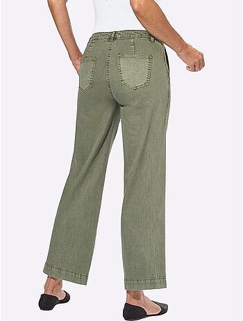 Pantalon Large 96% Coton - Taille Courte - Witt