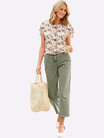 Pantalon Large 96% Coton - Taille Courte - Witt