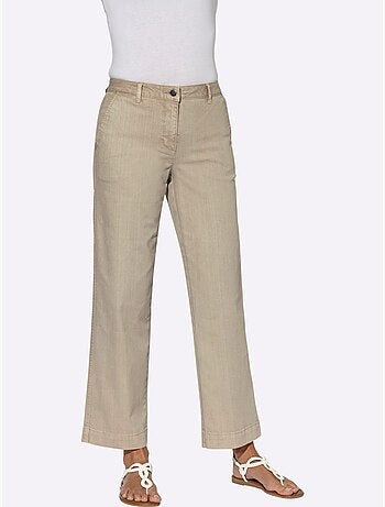 Pantalon Large 96% Coton - Taille Courte - Witt