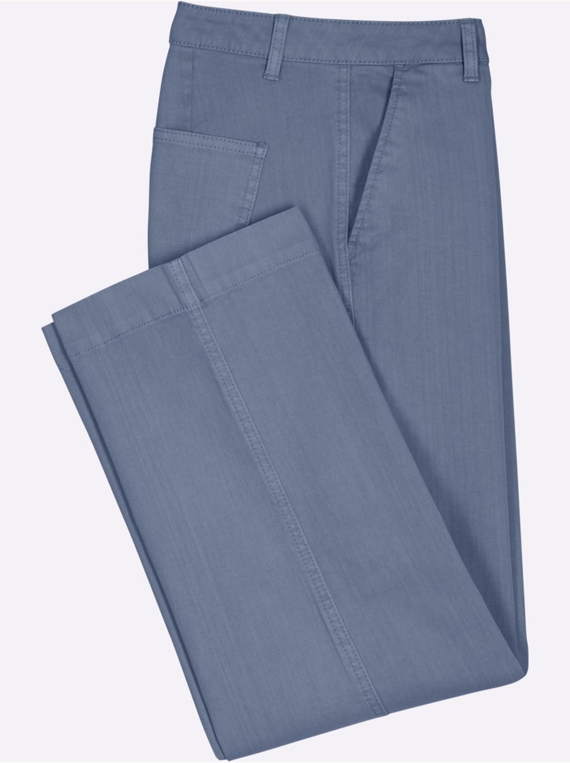 Pantalon Large 96% Coton - Taille Standard - Witt Bleu - Kiabi
