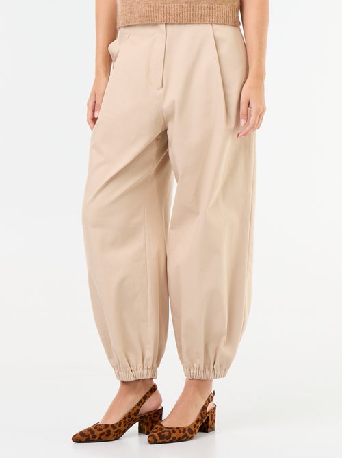 Pantalon large à base élastiquée - Kiabi