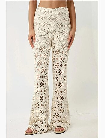 Pantalon large à découpes détaillées de la collection pika hiccup