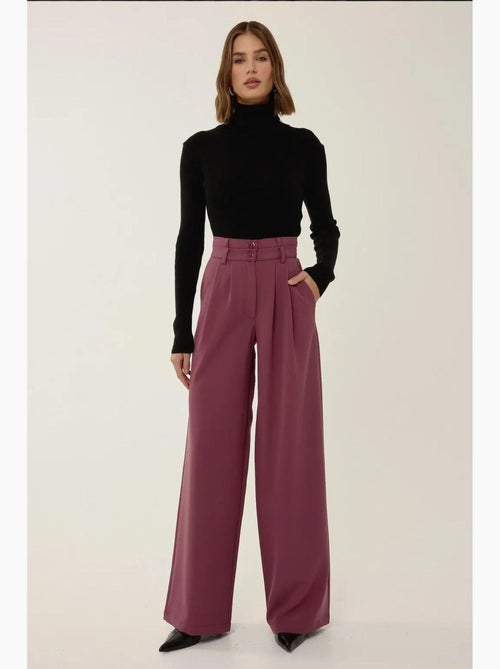 Pantalon large à double taille hiccup - Kiabi