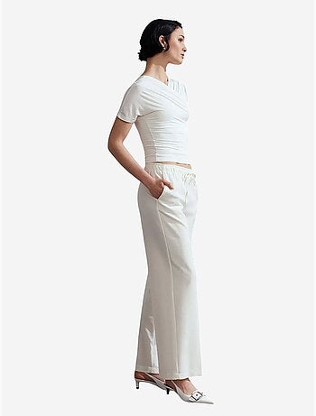 Pantalon large à enfiler dilvin