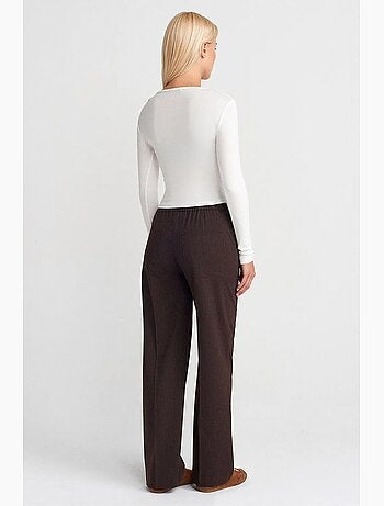 Pantalon large à enfiler dilvin