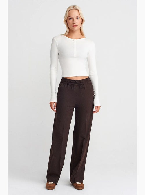 Pantalon large à enfiler dilvin - Kiabi Pantalon large à enfiler dilvin - Kiabi