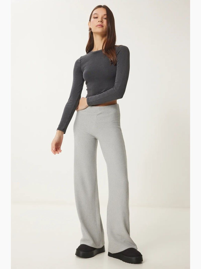 Pantalon large à enfiler istanbul Gris clair - Kiabi