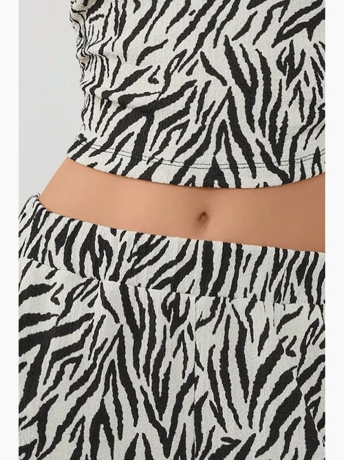 Pantalon large à imprimé zèbre hiccup - Kiabi Pantalon large à imprimé zèbre hiccup - Kiabi