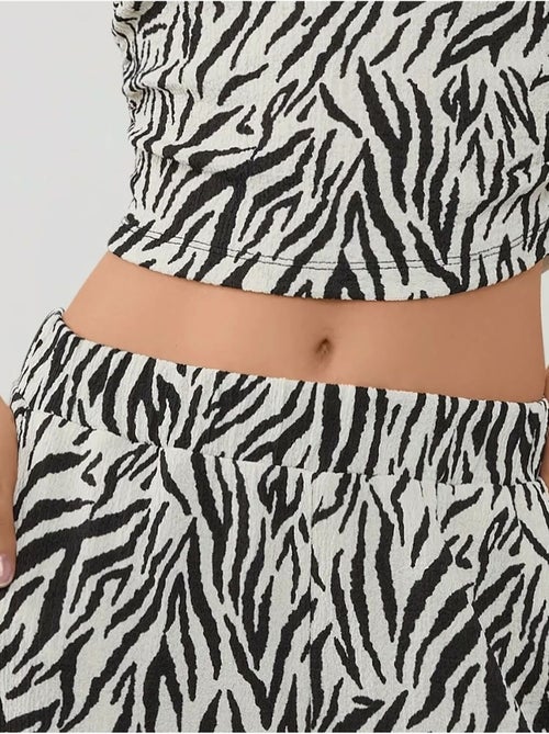Pantalon large à imprimé zèbre - Kiabi Pantalon large à imprimé zèbre - Kiabi