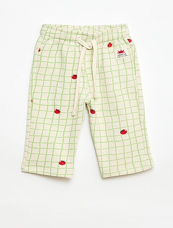 Pantalon large à motif