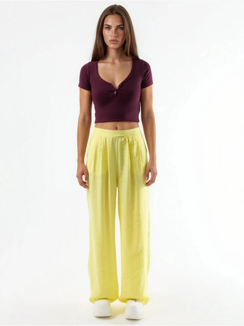 Pantalon large à pinces busem - Kiabi Pantalon large à pinces busem - Kiabi