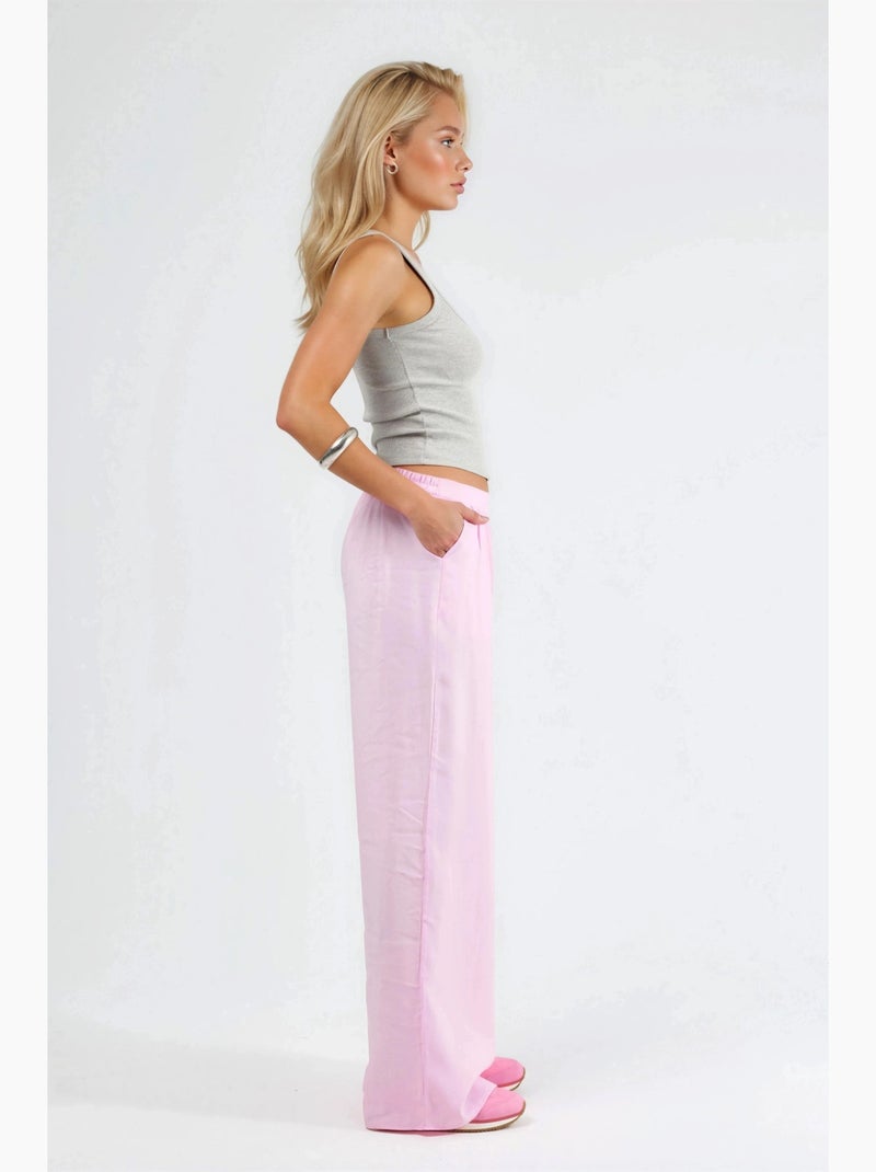Pantalon large à pinces busem Rose pâle - Kiabi