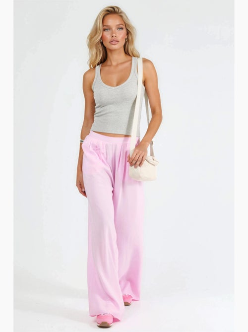 Pantalon large à pinces busem - Kiabi Pantalon large à pinces busem - Kiabi
