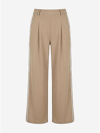 Pantalon large à pinces et taille haute my fashion