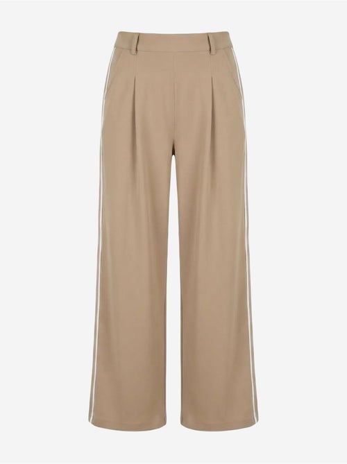 Pantalon large à pinces et taille haute my fashion - Kiabi Pantalon large à pinces et taille haute my fashion - Kiabi
