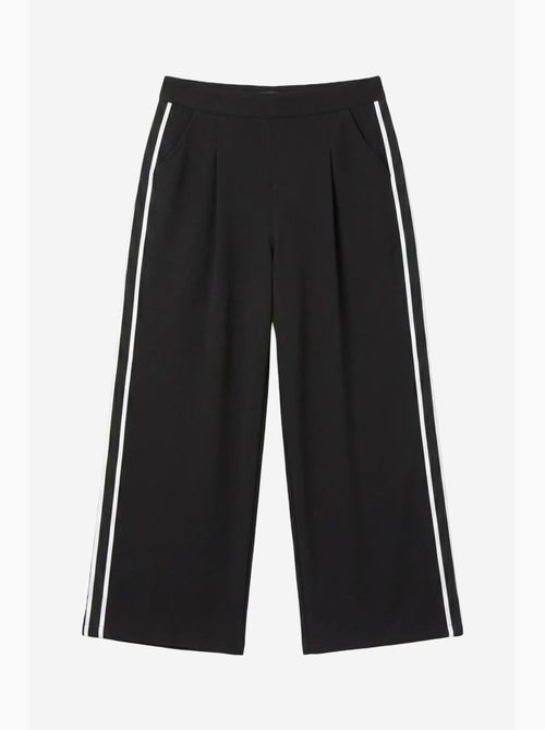 Pantalon large à pinces et taille haute my fashion - Kiabi Pantalon large à pinces et taille haute my fashion - Kiabi