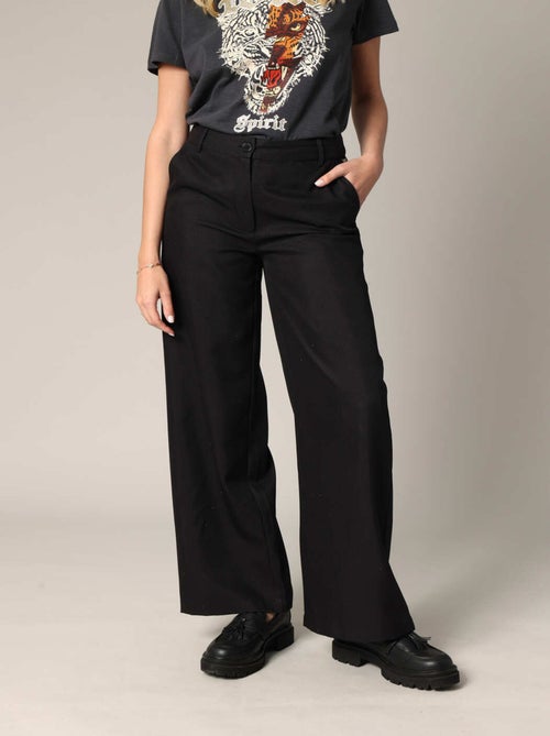 Pantalon large à plis et strass

 'Deeluxe' - Kiabi