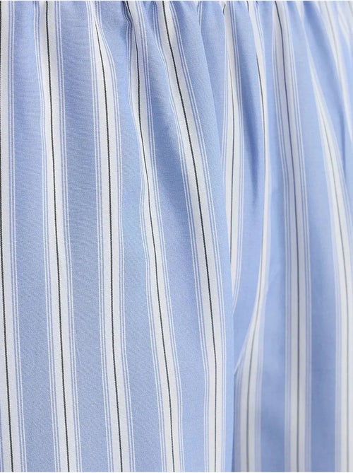 Pantalon large à rayures avec taille élastique - Kiabi Pantalon large à rayures avec taille élastique - Kiabi