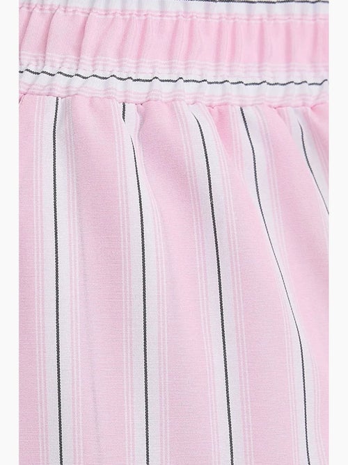Pantalon large à rayures avec taille élastique hiccup - Kiabi Pantalon large à rayures avec taille élastique hiccup - Kiabi
