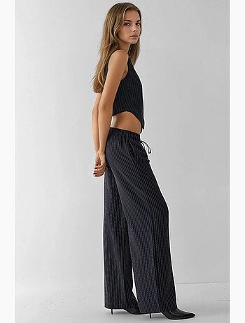 Pantalon large à rayures élégant hiccup