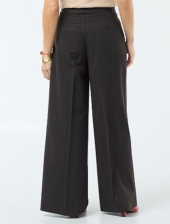Pantalon large à rayures