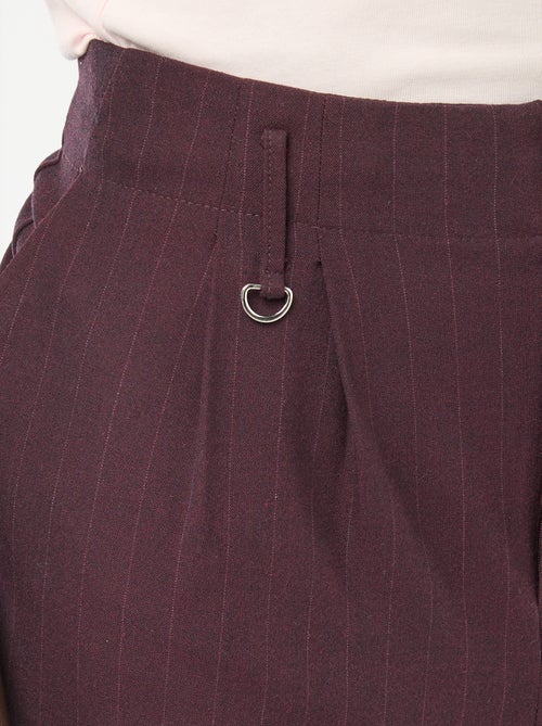 Pantalon large à rayures - Kiabi