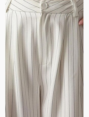 Pantalon large à rayures taille haute, collection pika hiccup