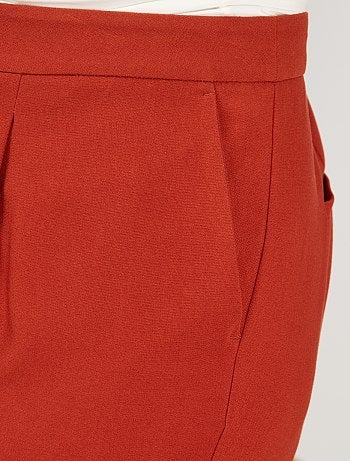 Pantalon large à revers - Kiabi