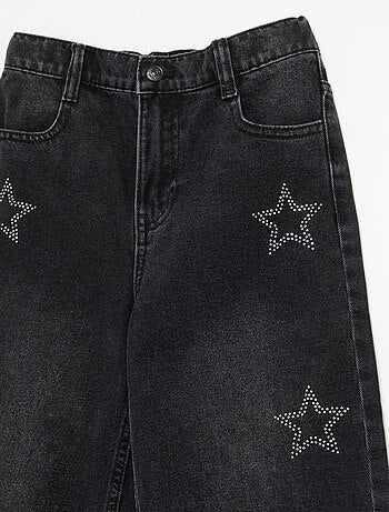 Pantalon large à strass