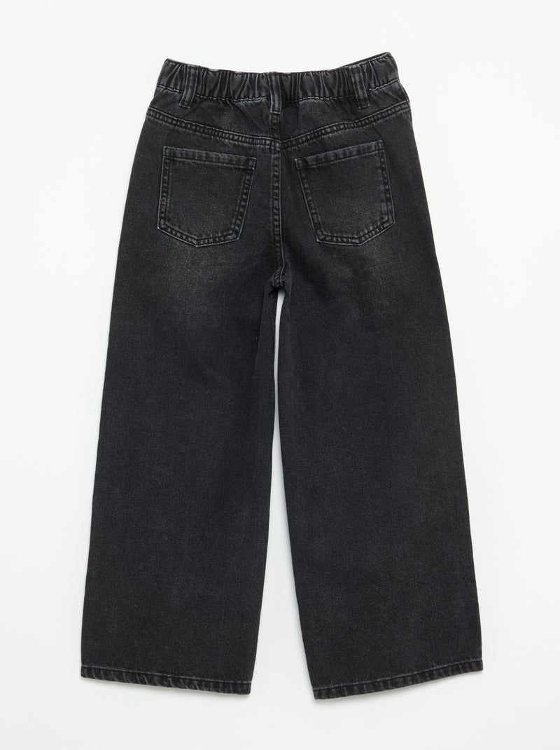 Pantalon large à strass Noir - Kiabi