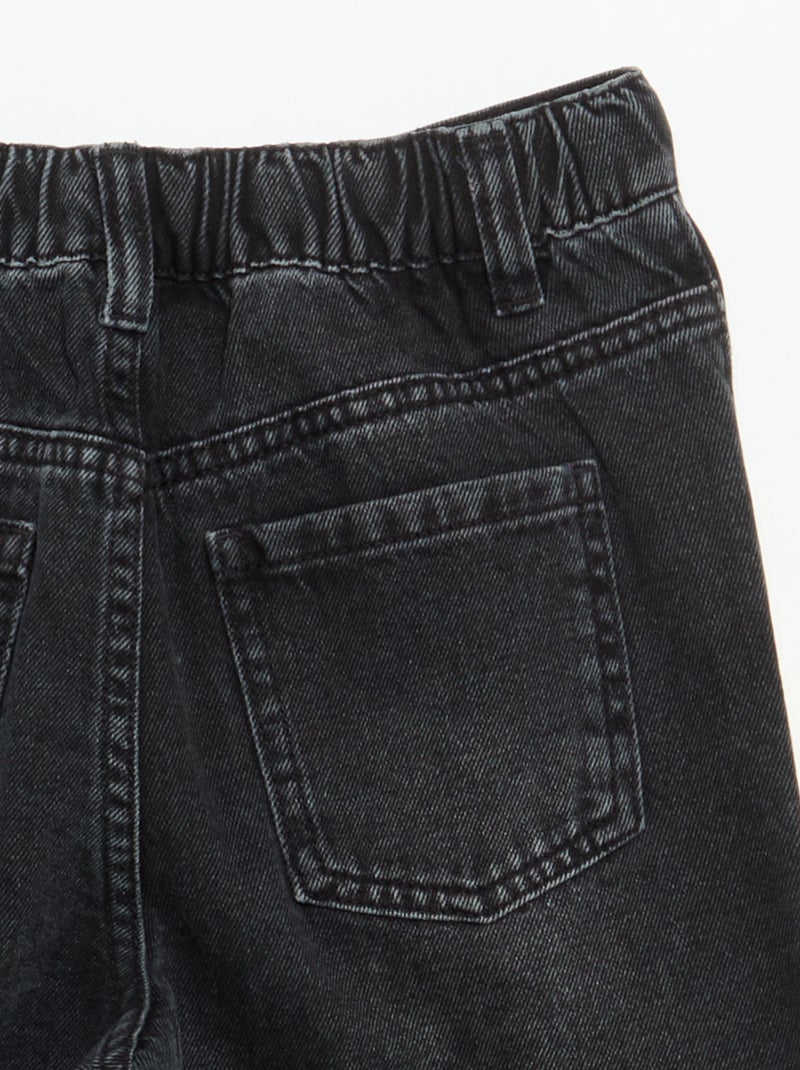 Pantalon large à strass Noir - Kiabi