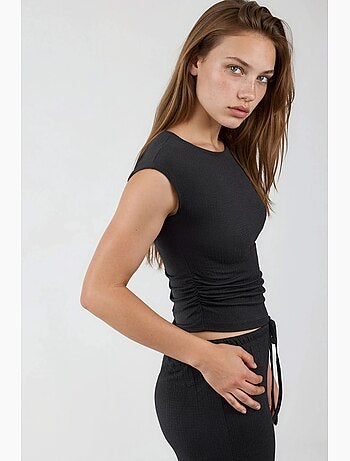 Pantalon large à taille coulissée busem