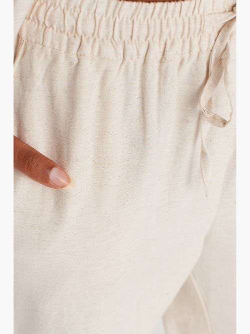 Pantalon large à taille coulissée dilvin - Kiabi Pantalon large à taille coulissée dilvin - Kiabi