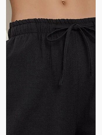Pantalon large à taille élastique hiccup