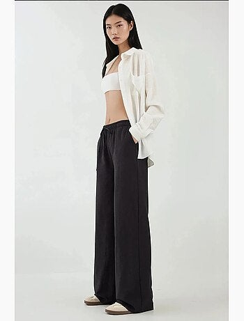 Pantalon large à taille élastique hiccup