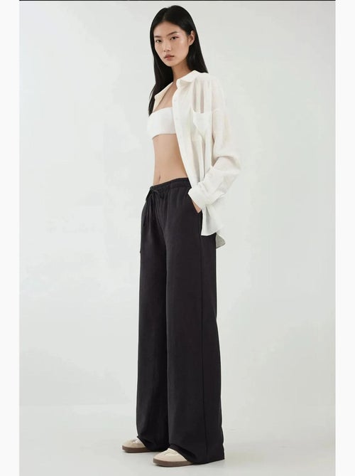 Pantalon large à taille élastique hiccup - Kiabi