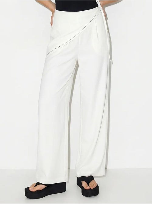 Pantalon large à taille élastique lucci - Kiabi Pantalon large à taille élastique lucci - Kiabi