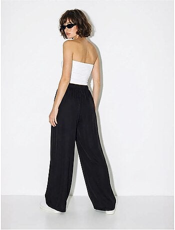 Pantalon large à taille élastique lucci