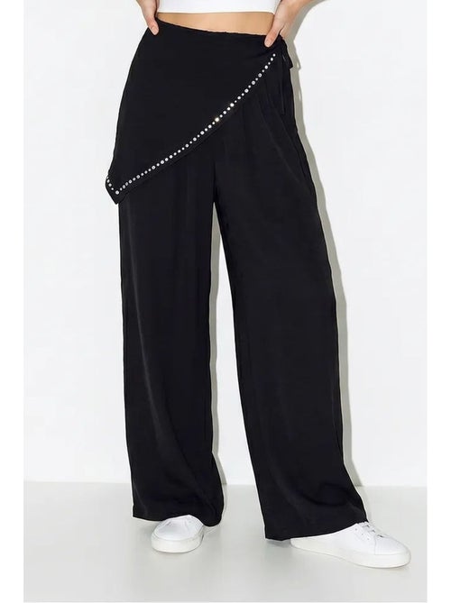 Pantalon large à taille élastique lucci - Kiabi