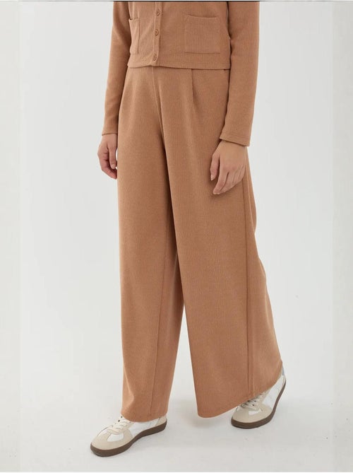 Pantalon large à taille élastique - Kiabi