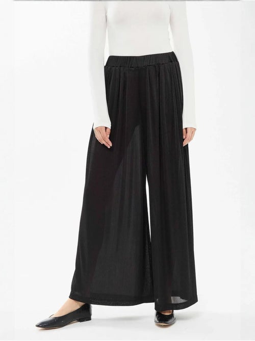 Pantalon large à taille élastique - Kiabi Pantalon large à taille élastique - Kiabi