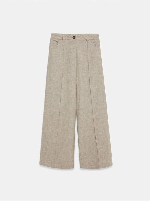 Pantalon large à taille haute avec plis dilvin - Kiabi Pantalon large à taille haute avec plis dilvin - Kiabi