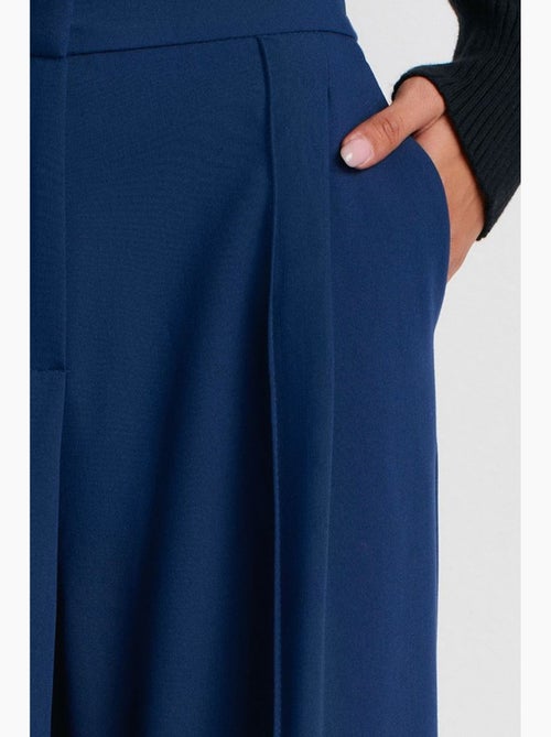 Pantalon large à taille haute avec plis dilvin - Kiabi