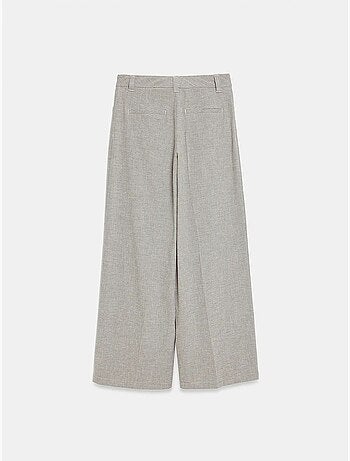 Pantalon large à taille haute avec plis dilvin