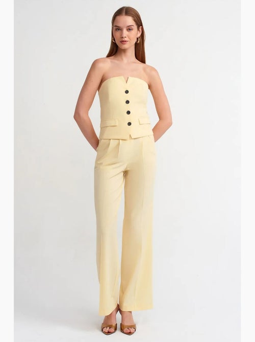Pantalon large à taille haute avec plis dilvin - Kiabi Pantalon large à taille haute avec plis dilvin - Kiabi